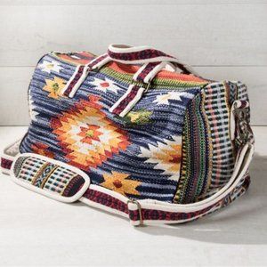 Boho Aztec Pattern Travel Duffle Bag in Multicolor - Unbranded